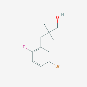 3-(5-Bromo-2-fluorophenyl)-2,2-dimethylpropan-1-ol - 