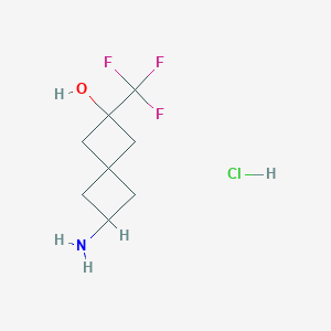 6-Amino-2-(trifluoromethyl)spiro[3.3]heptan-2-OL hydrochloride - 