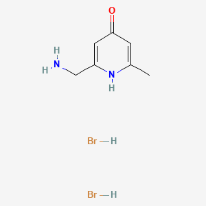 2-(Aminomethyl)-6-methylpyridin-4-oldihydrobromide - 