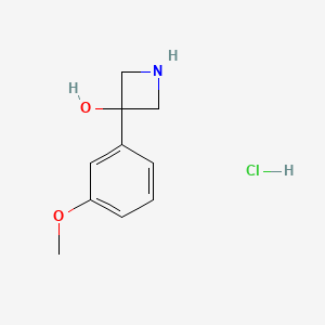 3-(3-Methoxyphenyl)azetidin-3-olhydrochloride - 