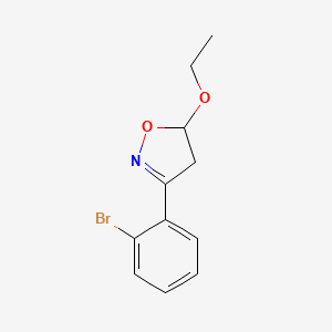 3-(2-Bromophenyl)-5-ethoxy-4,5-dihydro-1,2-oxazole - 