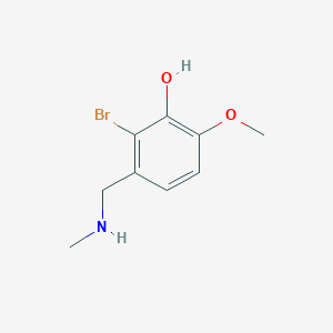 2-Bromo-6-methoxy-3-[(methylamino)methyl]phenol - 137718-76-4