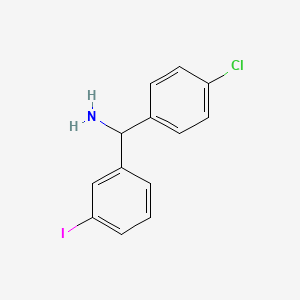 (4-Chlorophenyl)(3-iodophenyl)methanamine - 