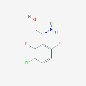 (2R)-2-Amino-2-(3-chloro-2,6-difluorophenyl)ethan-1-OL - 