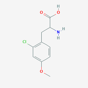 2-Amino-3-(2-chloro-4-methoxyphenyl)propanoic acid - 603106-27-0