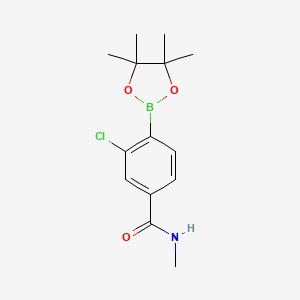 3-chloro-N-methyl-4-(tetramethyl-1,3,2-dioxaborolan-2-yl)benzamide - 
