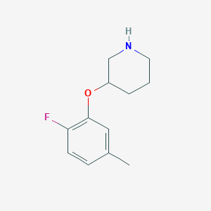 3-(2-Fluoro-5-methylphenoxy)piperidine - 