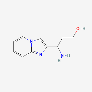 3-Amino-3-(imidazo[1,2-a]pyridin-2-yl)propan-1-ol - 