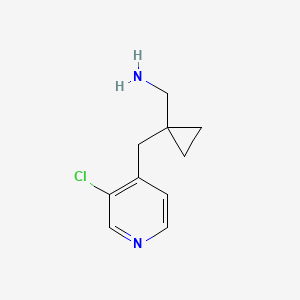 (1-((3-Chloropyridin-4-yl)methyl)cyclopropyl)methanamine - 