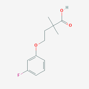 4-(3-Fluorophenoxy)-2,2-dimethylbutanoic acid - 