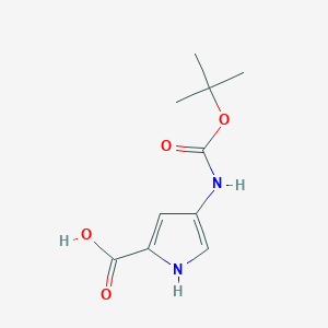 4-[(2-methylpropan-2-yl)oxycarbonylamino]-1H-pyrrole-2-carboxylic acid - 