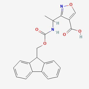3-[1-({[(9H-fluoren-9-yl)methoxy]carbonyl}amino)ethyl]-1,2-oxazole-4-carboxylicacid - 