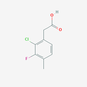 2-(2-Chloro-3-fluoro-4-methylphenyl)acetic acid - 