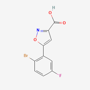 5-(2-Bromo-5-fluorophenyl)isoxazole-3-carboxylic Acid - 