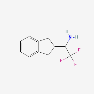 1-(2,3-Dihydro-1h-inden-2-yl)-2,2,2-trifluoroethan-1-amine - 