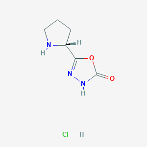 5-[(2R)-pyrrolidin-2-yl]-2,3-dihydro-1,3,4-oxadiazol-2-one hydrochloride - 