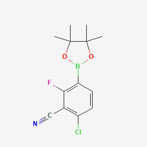 6-Chloro-2-fluoro-3-(tetramethyl-1,3,2-dioxaborolan-2-yl)benzonitrile - 