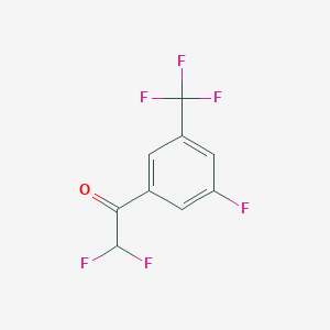 2,2-Difluoro-1-[3-fluoro-5-(trifluoromethyl)phenyl]ethan-1-one - 