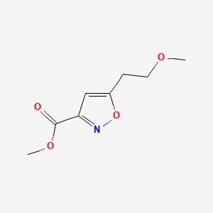 Methyl5-(2-methoxyethyl)-1,2-oxazole-3-carboxylate - 