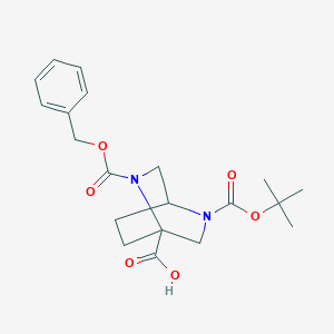 2-Benzyloxycarbonyl-5-tert-butoxycarbonyl-2,5-diazabicyclo[2.2.2]octane-1-carboxylic acid - 