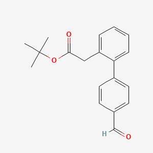 Tert-butyl2-{4'-formyl-[1,1'-biphenyl]-2-yl}acetate - 