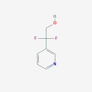 2,2-Difluoro-2-(pyridin-3-yl)ethan-1-ol - 