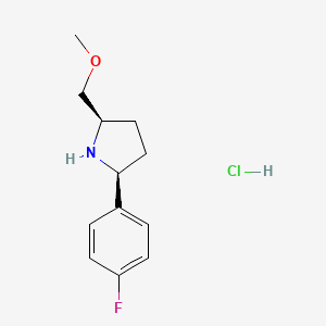 (2S,5R)-2-(4-fluorophenyl)-5-(methoxymethyl)pyrrolidinehydrochloride - 