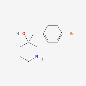 3-(4-Bromobenzyl)piperidin-3-ol - 