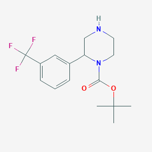 2-(3-Trifluoromethyl-phenyl)-piperazine-1-carboxylic acid tert-butyl ester - 