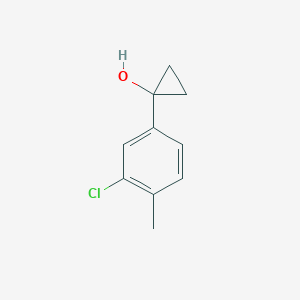 1-(3-Chloro-4-methylphenyl)cyclopropan-1-ol - 
