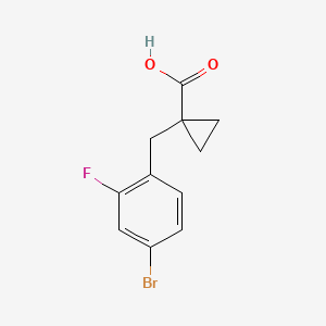 1-(4-Bromo-2-fluorobenzyl)cyclopropane-1-carboxylic acid - 
