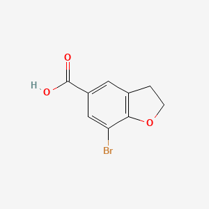 7-Bromo-2,3-dihydrobenzofuran-5-carboxylic acid - 