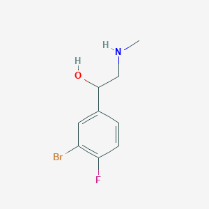 1-(3-Bromo-4-fluorophenyl)-2-(methylamino)ethan-1-ol - 