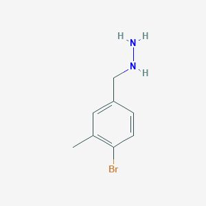(4-Bromo-3-methylbenzyl)hydrazine - 
