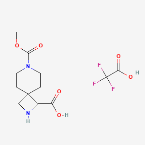 7-(Methoxycarbonyl)-2,7-diazaspiro[3.5]nonane-1-carboxylicacid,trifluoroaceticacid - 