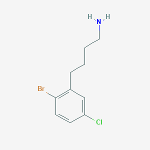 4-(2-Bromo-5-chlorophenyl)butan-1-amine - 