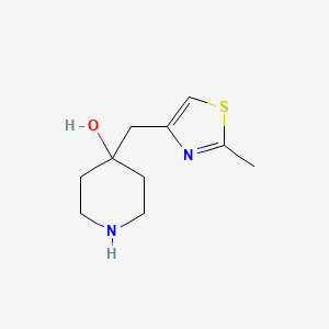 4-((2-Methylthiazol-4-yl)methyl)piperidin-4-ol - 
