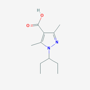 3,5-Dimethyl-1-(pentan-3-yl)-1h-pyrazole-4-carboxylic acid - 