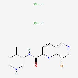 8-bromo-N-(4-methylpiperidin-3-yl)-1,6-naphthyridine-2-carboxamidedihydrochloride - 