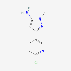 3-(6-chloropyridin-3-yl)-1-methyl-1H-pyrazol-5-amine - 