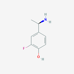 (r)-4-(1-Aminoethyl)-2-fluorophenol - 