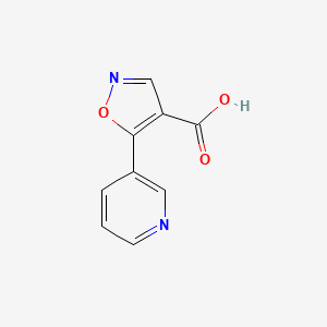5-(Pyridin-3-yl)isoxazole-4-carboxylic acid - 