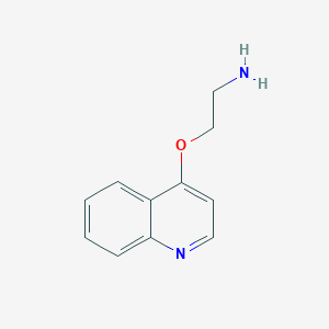 2-(Quinolin-4-yloxy)ethan-1-amine - 