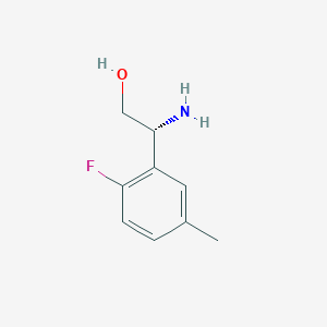 (r)-2-Amino-2-(2-fluoro-5-methylphenyl)ethan-1-ol - 