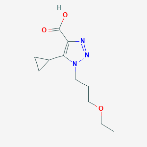 5-Cyclopropyl-1-(3-ethoxypropyl)-1h-1,2,3-triazole-4-carboxylic acid - 
