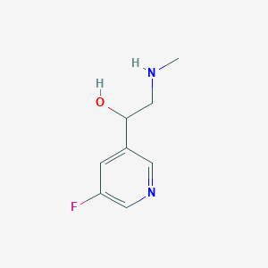 1-(5-Fluoropyridin-3-yl)-2-(methylamino)ethan-1-ol - 