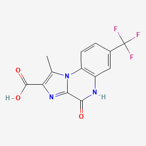 2-Carboxy-1-methyl-7-trifluoromethylimidazo[1,2-a]quinoxalin-4(5H)-one - 164329-75-3