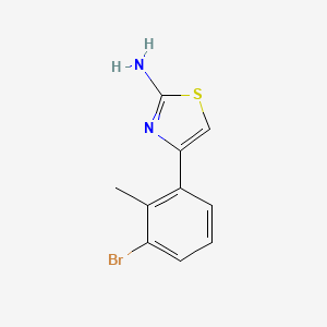 4-(3-Bromo-2-methylphenyl)-1,3-thiazol-2-amine - 