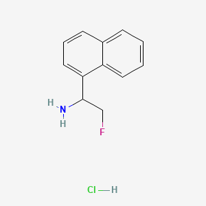2-Fluoro-1-(naphthalen-1-yl)ethan-1-aminehydrochloride - 