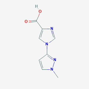 1-(1-methyl-1H-pyrazol-3-yl)-1H-imidazole-4-carboxylic acid - 